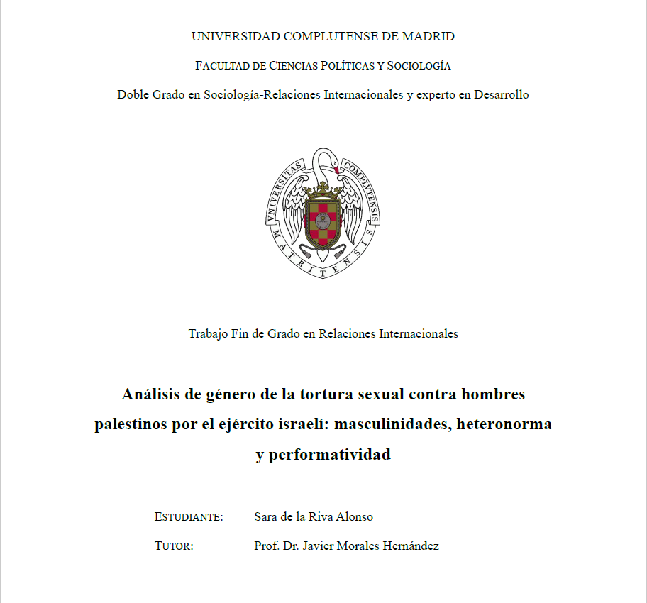 Sara de la Riva, premio al mejor TFG de RRII de nuestro Colegio Profesional